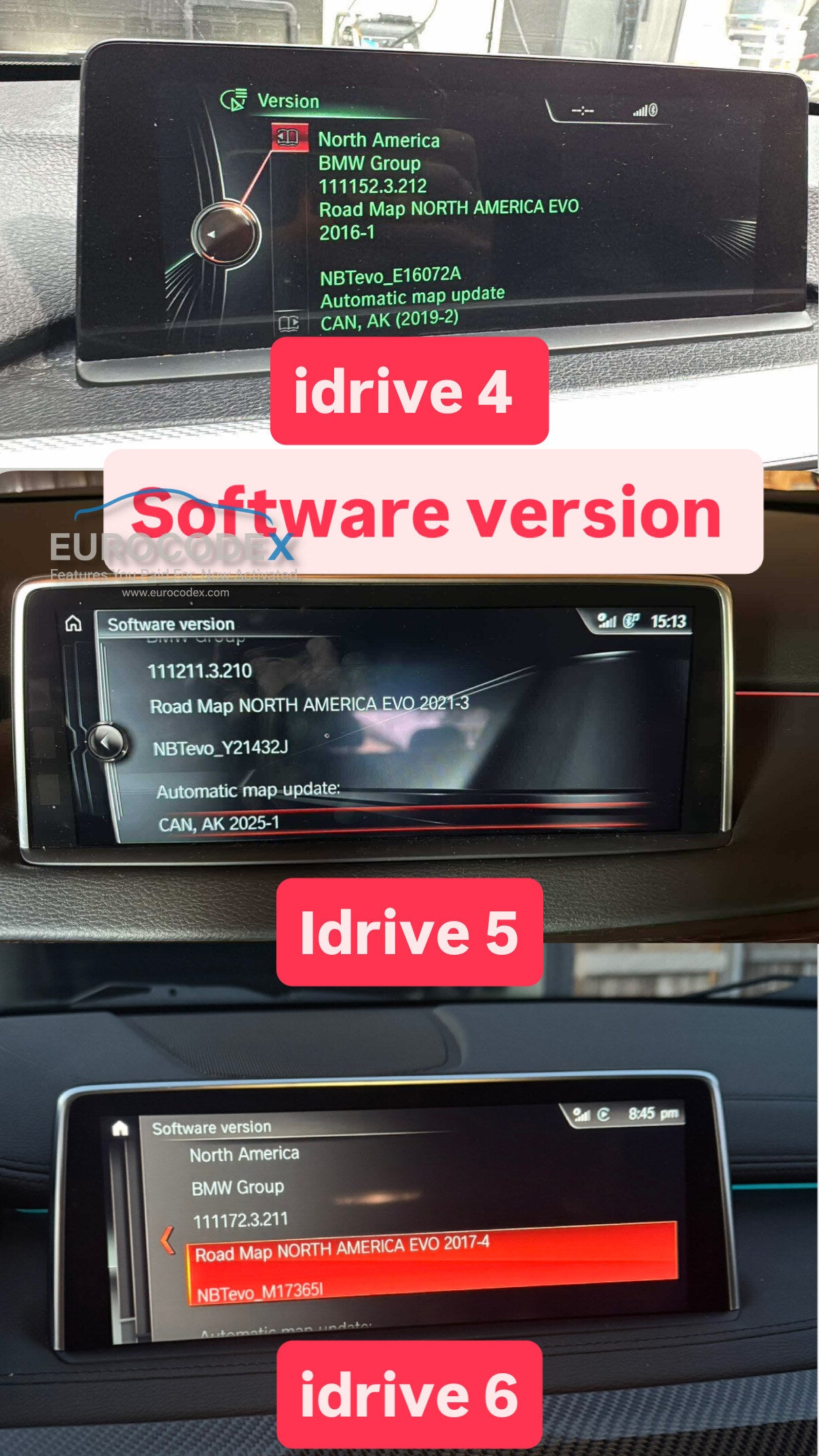 BMW / MINI COOPER Apple CarPlay - Fullscreen - Screen Mirroring (Android Only) - Video In Motion (USB / DVD)